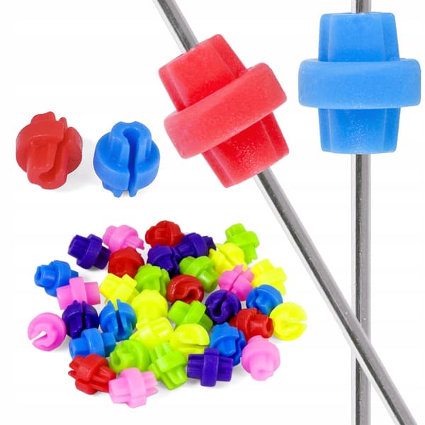 Cykelperler, 36 stk., assorterede farver
