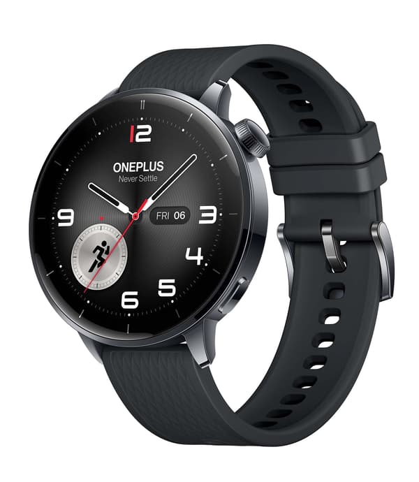ONEPLUS Watch 3 43mm NFC GPS Smartwatch Sort Stål Sort