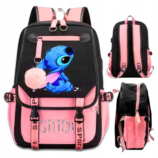 Lilo och Stitch Skolväska Stad Resesäck Rymlig