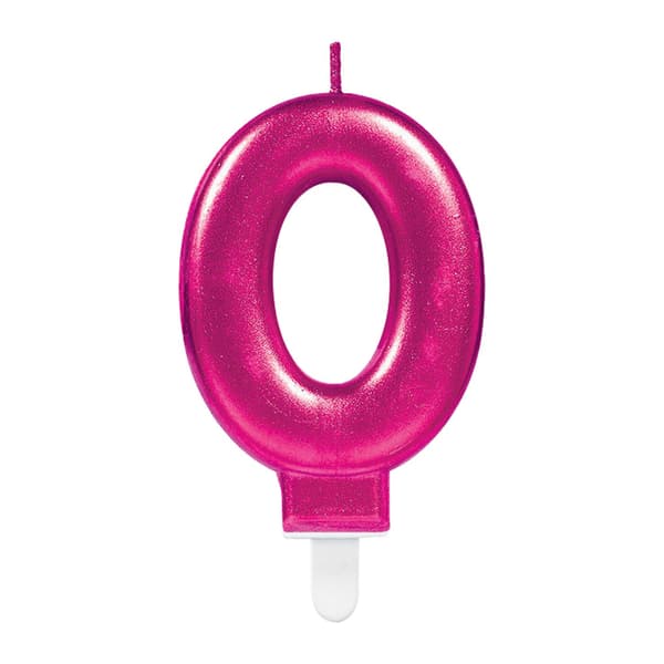 Tallys 0 pink metallisk 1 stk.