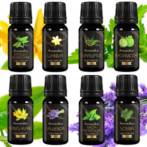 Aromatiska oljor för aromaterapi 100 % NATURLIGA