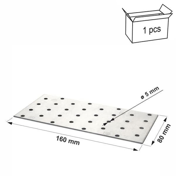 Perforerad platta PP41 80x160x2,0 (1)