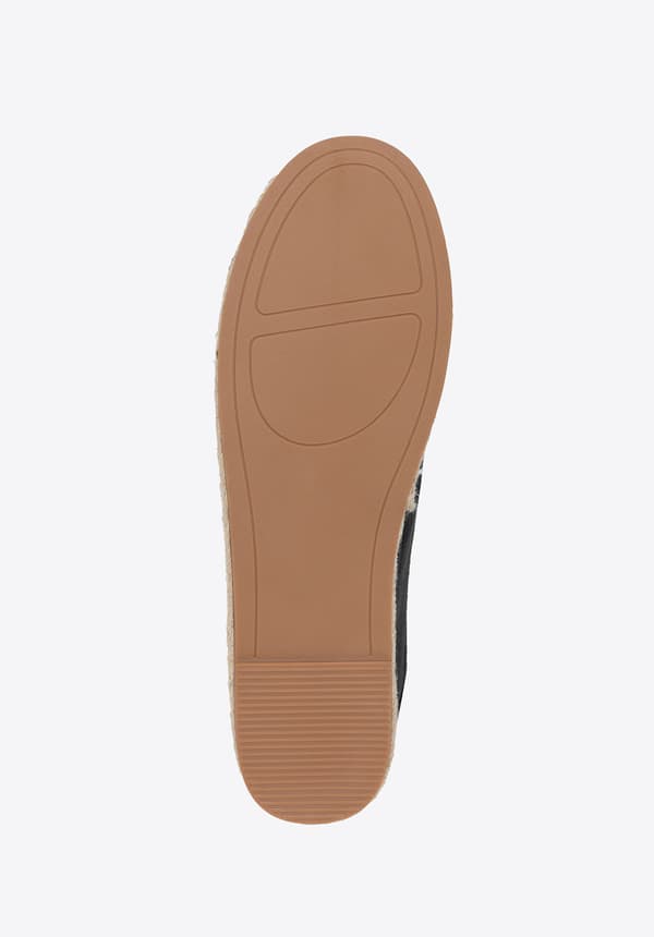 Wittchen Herr Espadrilles med flätad tå Svart, Svart Textil Material