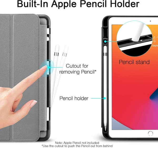 LUKKET ETUI GRÅT TIL IPAD 8/7 10.2'