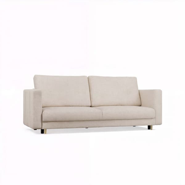 LINA 3-SITS SOFFA MED SOFUNKTION BEIGE FÖR VARDAGSRUM FÖR VARDAGSRUM