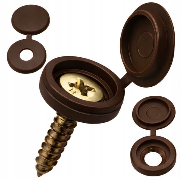 Dæksler for skruer 100 stk bronce (400)