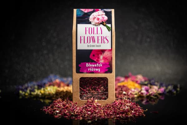 Spiselige blomster kornblomst lyserød 10g tørrede blomsterblade