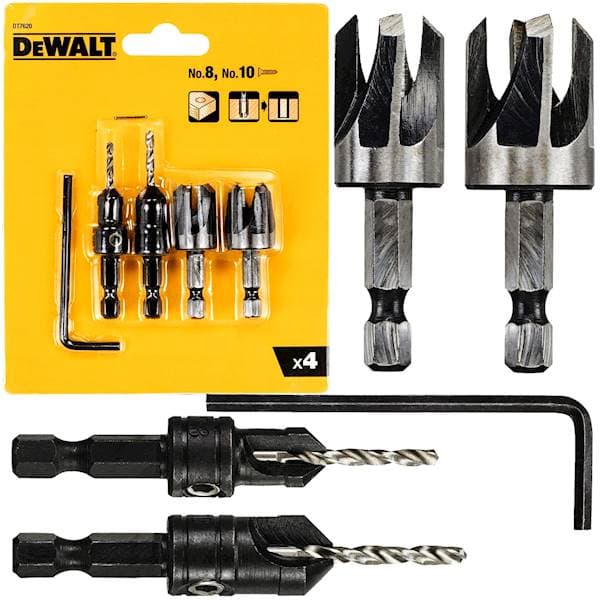 DEWALT FORSÆNKERSÆT 4 DEEL.