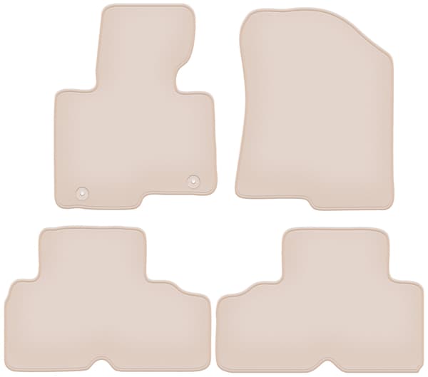 Premium beige måtter til Kia Carens IV minivan 2013-2018
