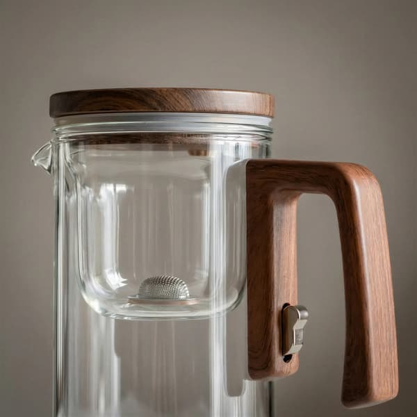 750 ML GLASKANDE MED MAGNETISK TRIGGER TIL KAFFE OG TE