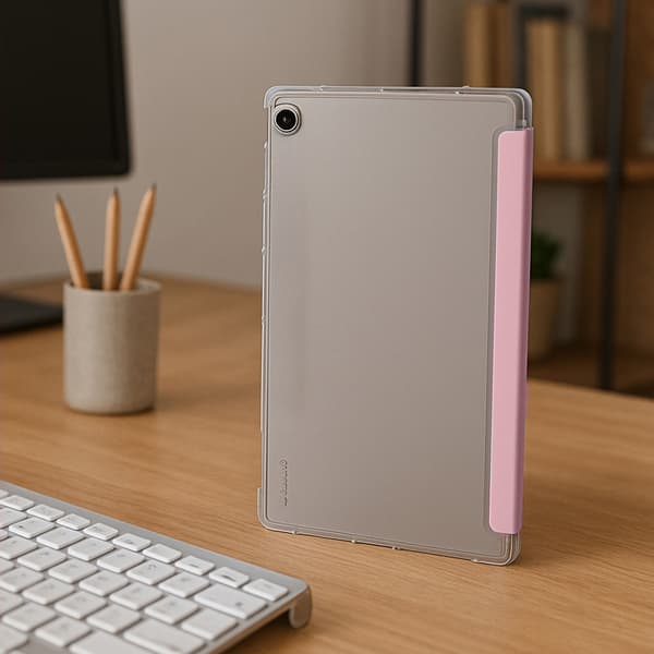 Klar Trifold Etui Galaxy Tab S6 Lite 22/24 - Lyserød