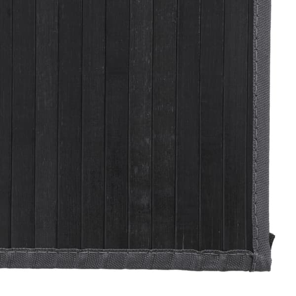 vidaXL Suorakulmainen matto, harmaa, 80x100 cm, bambu