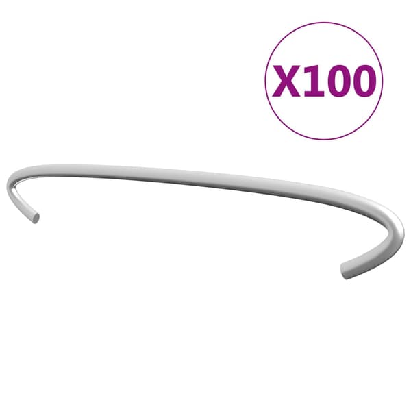 vidaXL Gabionkrokar, 100 st, galvaniserat stål, 20 cm