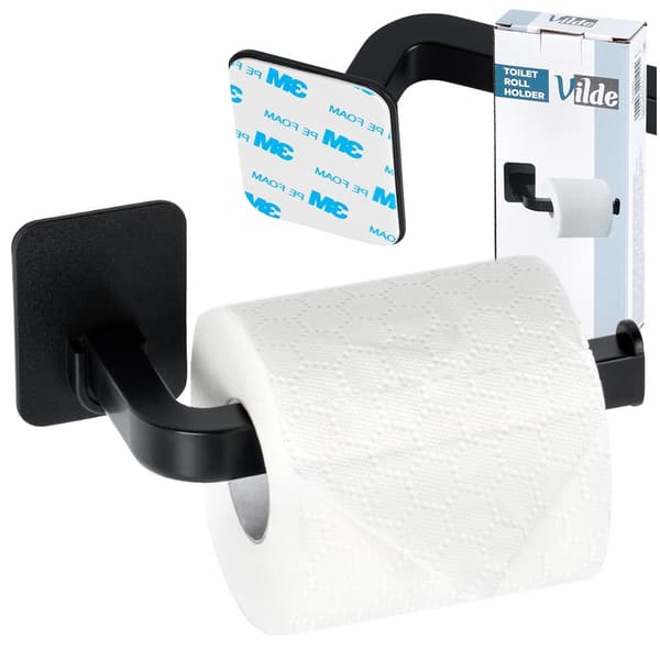 Toapappershållare svart 16,5 cm