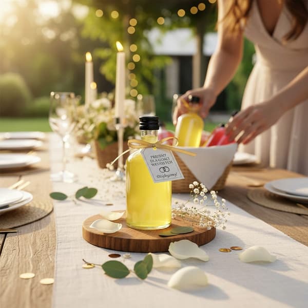 20x Mini TADEK flaske 50ml til bryllup, bryllupsgave til gæster, tak