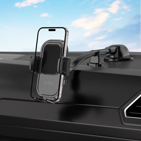 TECH-PROTECT V8 UNIVERSAL LÅNGARMAD INSTRUMENTPANEL OCH VINDRUTA BILFÄSTE SVART