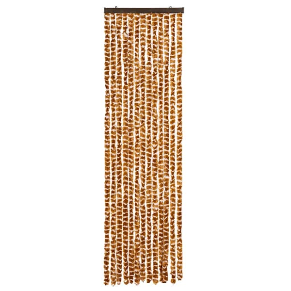 vidaXL Flugnät ockra och vit 56x200 cm chenille