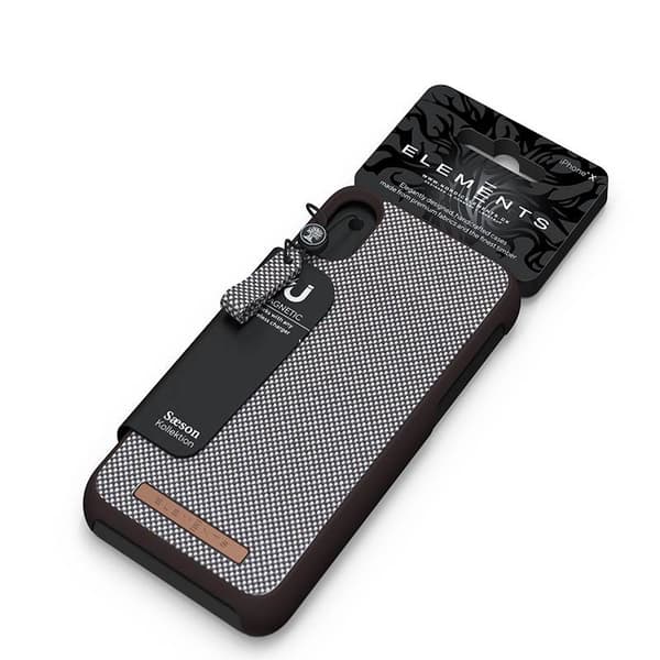 Nordic Elements Saeson Idun - iPhone Xs Max stofcover (mørkebrun)