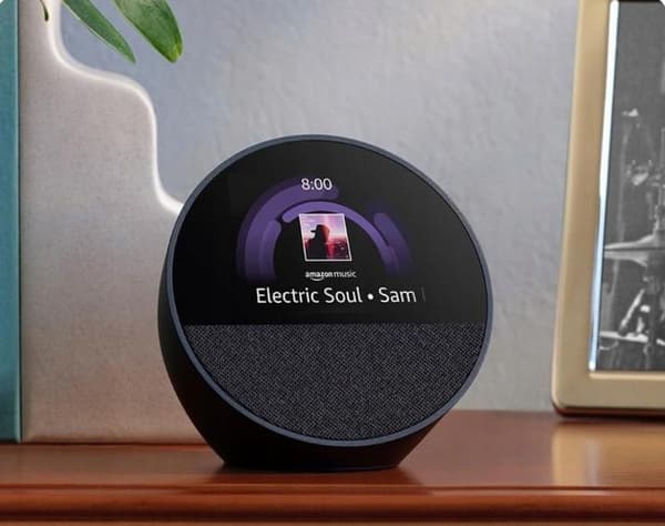 AMAZON Echo Spot smarthögtalare (2024) svart