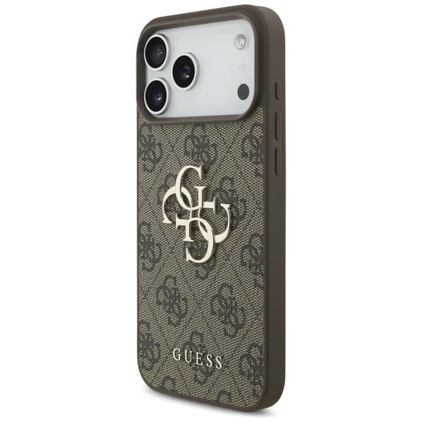 Guess 4G-skal med stor logotyp till iPhone 17 Pro Max - Brun