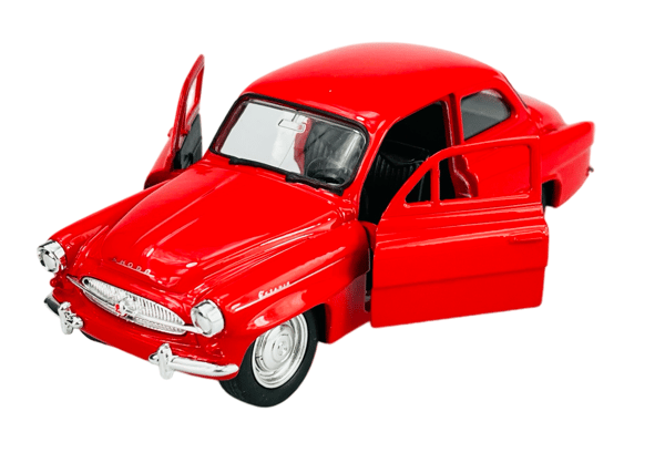 WELLY 1959 SKODA OCTAVIA PUNAINEN 1:34 43824