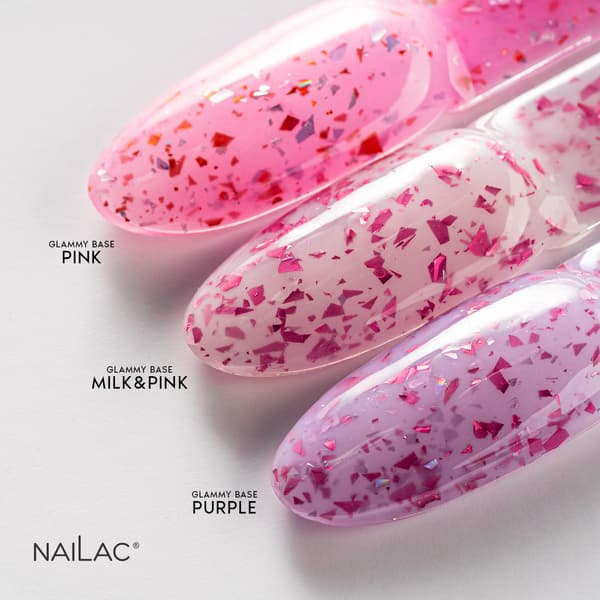 Glammy Base Pink NaiLac 7ml Gummibase