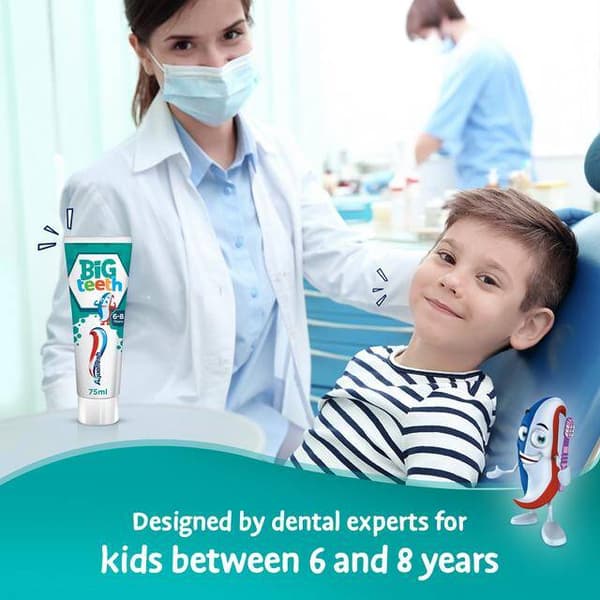 Aquafresh Kids Big Teeth Tandkräm 6+ 50 ml