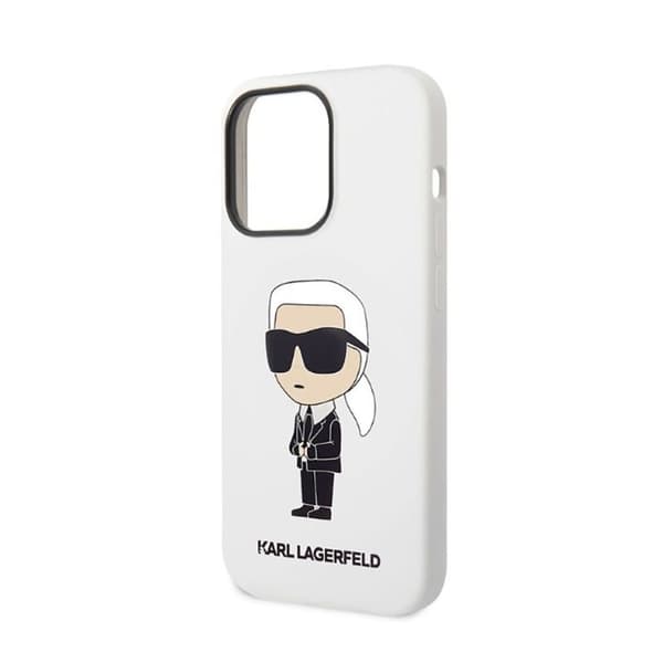 Karl Lagerfeld Silikone NFT Ikonik - iPhone 14 Pro Max Etui (Hvid)