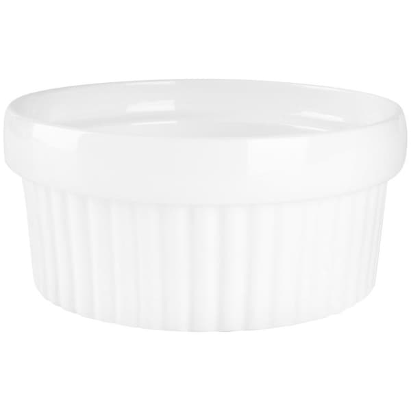 Bageskåle keramik hvide 11 cm, 250 ml 2 stk.