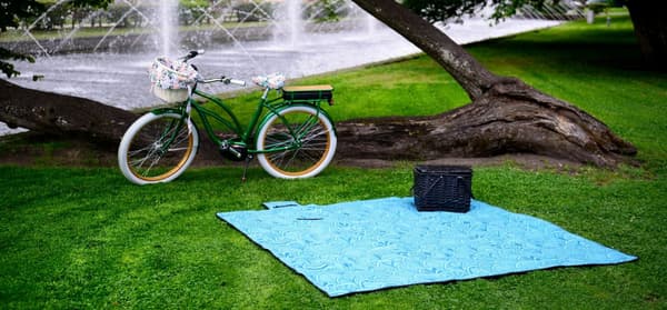 Picnic, strandtæppe - campingmåtte Bilbao 200x200 cm