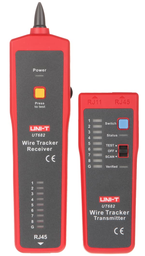LEDNINGSPARDETEKTOR MED KABELTESTER RJ-45 UT-682 UNI-T