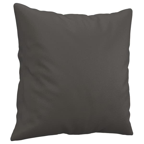 vidaXL hynder, 2 stk., grå, 40x40 cm, kunstlæder