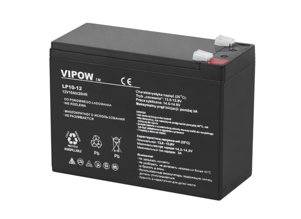 Vipow 12V 10Ah Gelbatteri UPS-ovn
