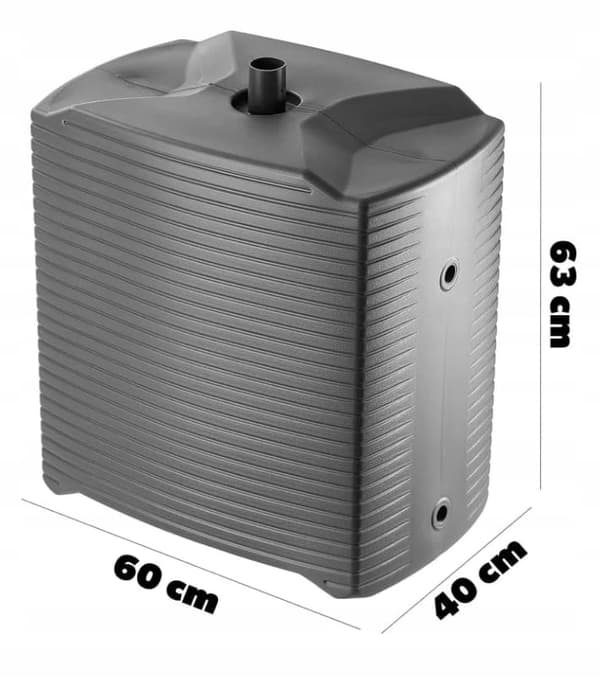 Modulaarinen antrasiitti sadevesisäiliö 125L