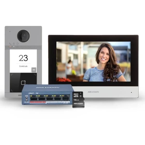 HIKVISION DS-KIS604-S VIDEON SISÄPUHELINPAKKAUS