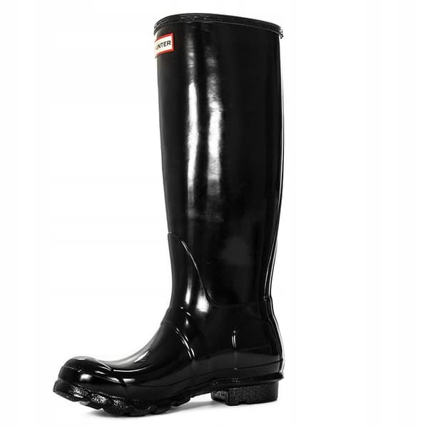 HUNTER GLOSS DAME WELLINGTON STØVLER MED SORT LOGO 36 3_2