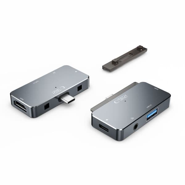 TECH-PROTECT V6-NAVADAPTER 4-I-1 GRÅ