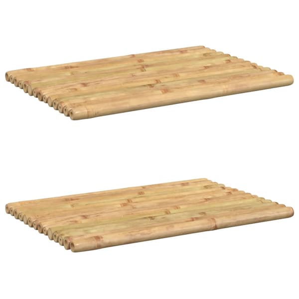 vidaXL bademåtter, 2 stk., 50x35 cm, bambus