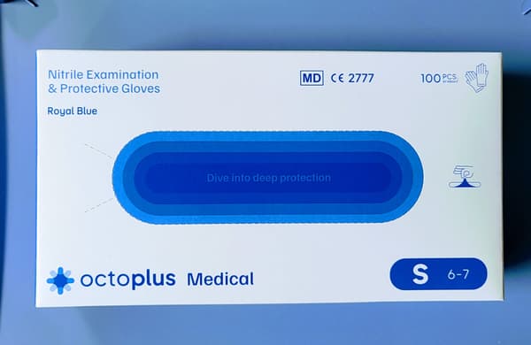 Nitrilhandskar Blå OCTOPLUS 100 st - Storlek XS