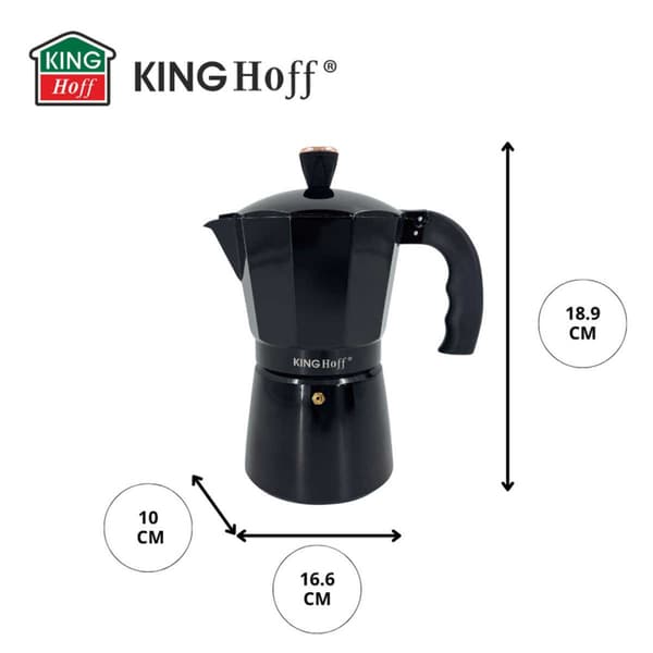 KAFFEBRYGGARE 300ml KINGHOFF KH-1883 INDUKTION