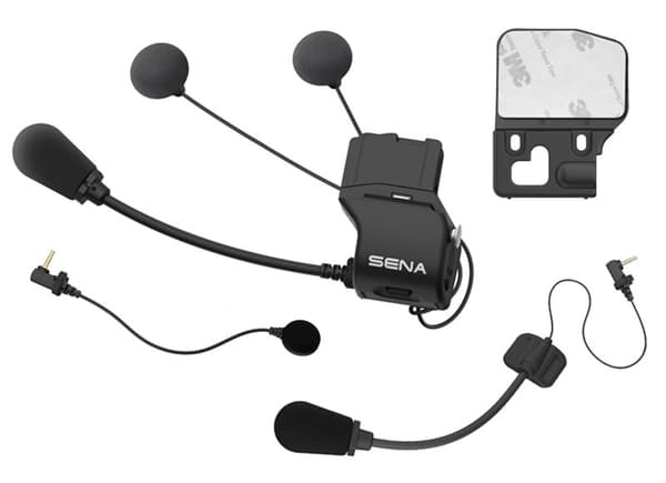 Sena 20S/20S Evo/30K intercomilaite asennussarja ja mikrofonit ja kuulokkeet