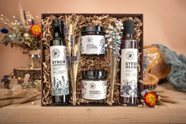 Presentkorg Set av Sylt, Marmelad och Sirap