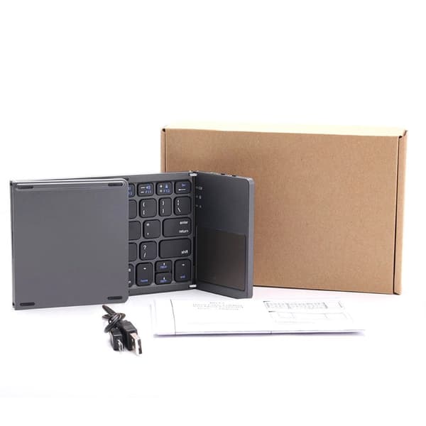 Bluetooth Universal foldbart tastatur - Sort