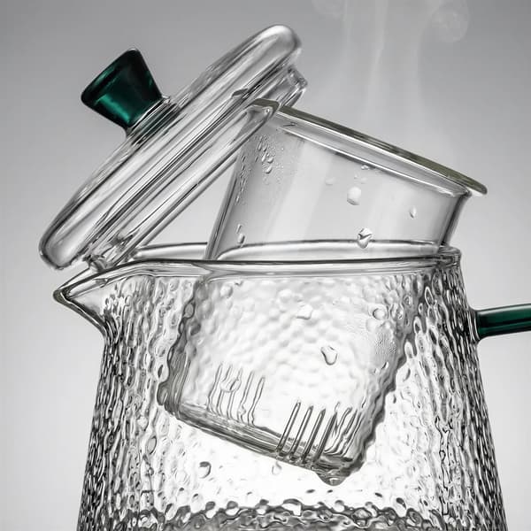 GLASKANDE TEIINFUSER 1L TRANSPARENT BOROSILIKATGLAS