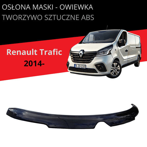 Motorhuvskydd, vindskydd, Renault Trafic, år från 2014