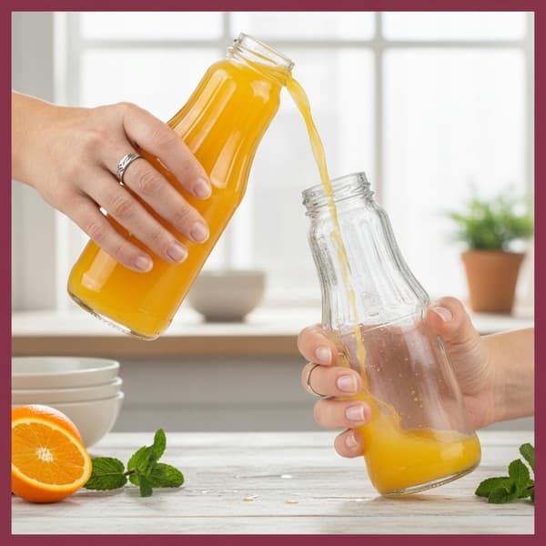 50x Fruktjuiceflaska 300ml + lock