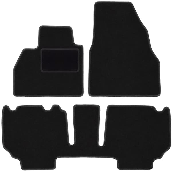 Velour bilmåtter sæt til Renault Kangoo II kombivan (2013-)