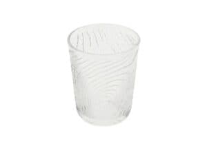 GLAS TIL VAND, JUICE, GRINKS, 250 ml, ARBRE TRÆSKIVEMØNSTER, TRANSPARENT