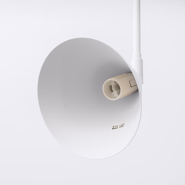 Vägglampa NOX 1 E14 Vit Sollux SL.1696