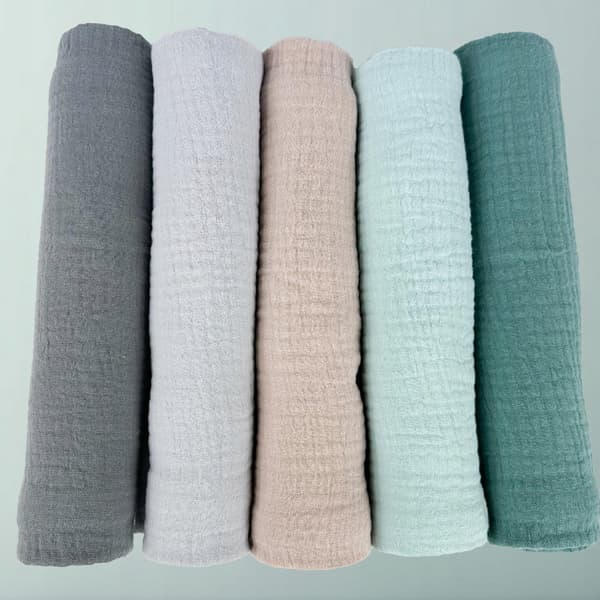 Plumeri Muslin Bleer Sæt med 5 Farver 70x70 cm